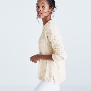 Madewell Classic Cable Pullover Sweater